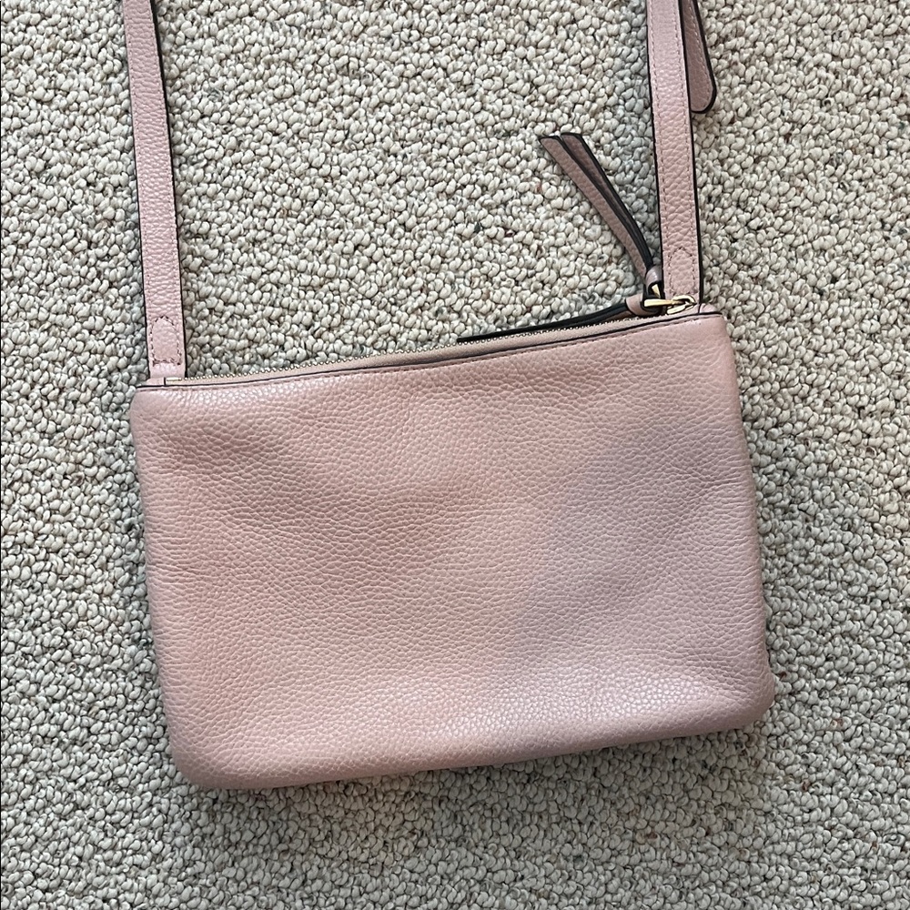 Vince Camuto Pink Leather Crossbody Bag